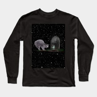 Grave Kitty Long Sleeve T-Shirt